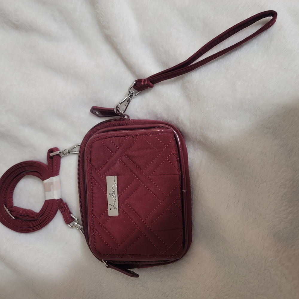 Vera Bradley Burgundy Quilted Crossbody Bag